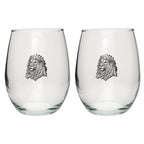 Lion Stemless Goblets (Set of 2)