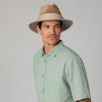 Mens Two Tone Rolled Brim Fedora