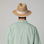 Mens Two Tone Rolled Brim Fedora