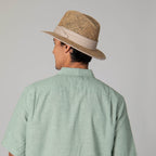 Mens Two Tone Rolled Brim Fedora