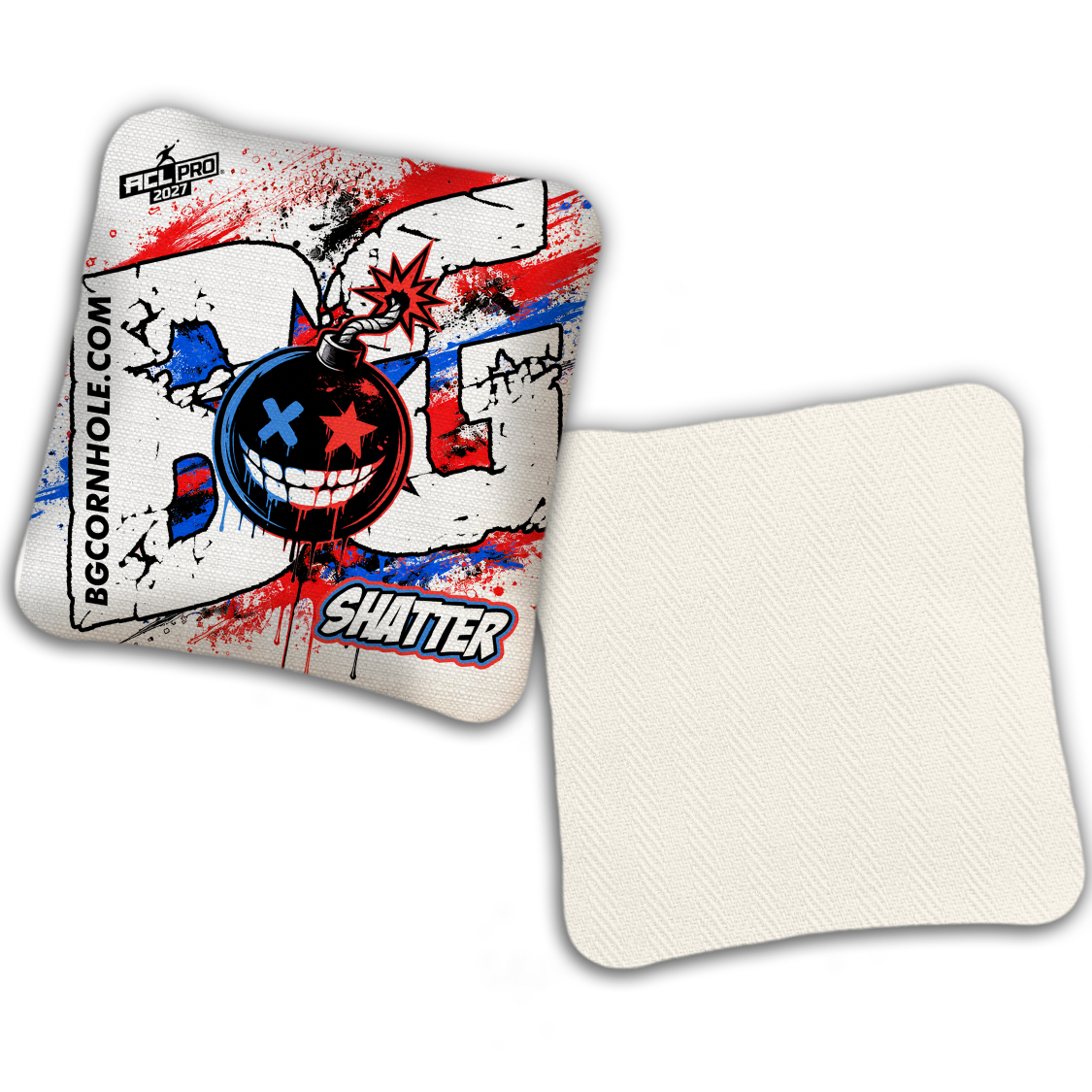 2027 ACL - BG Multiple Bag Models "TAKE COVER" - Pro Stamped Cornhole Bags - SET OF 4 BAGS