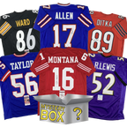 Autographed/Signed Football SILVER Series 1 Jersey Mystery Box with PSA JSA or Beckett COA