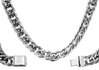 Miami Cuban Link Chain Bracelet Stainless Steel Double Link Men Jewelry