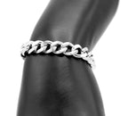 Miami Cuban Link Chain Bracelet Stainless Steel Men Jewelry