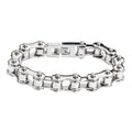 SK1123 Original Stainless Steel Bike Chain Bracelet - 1/2" Wide