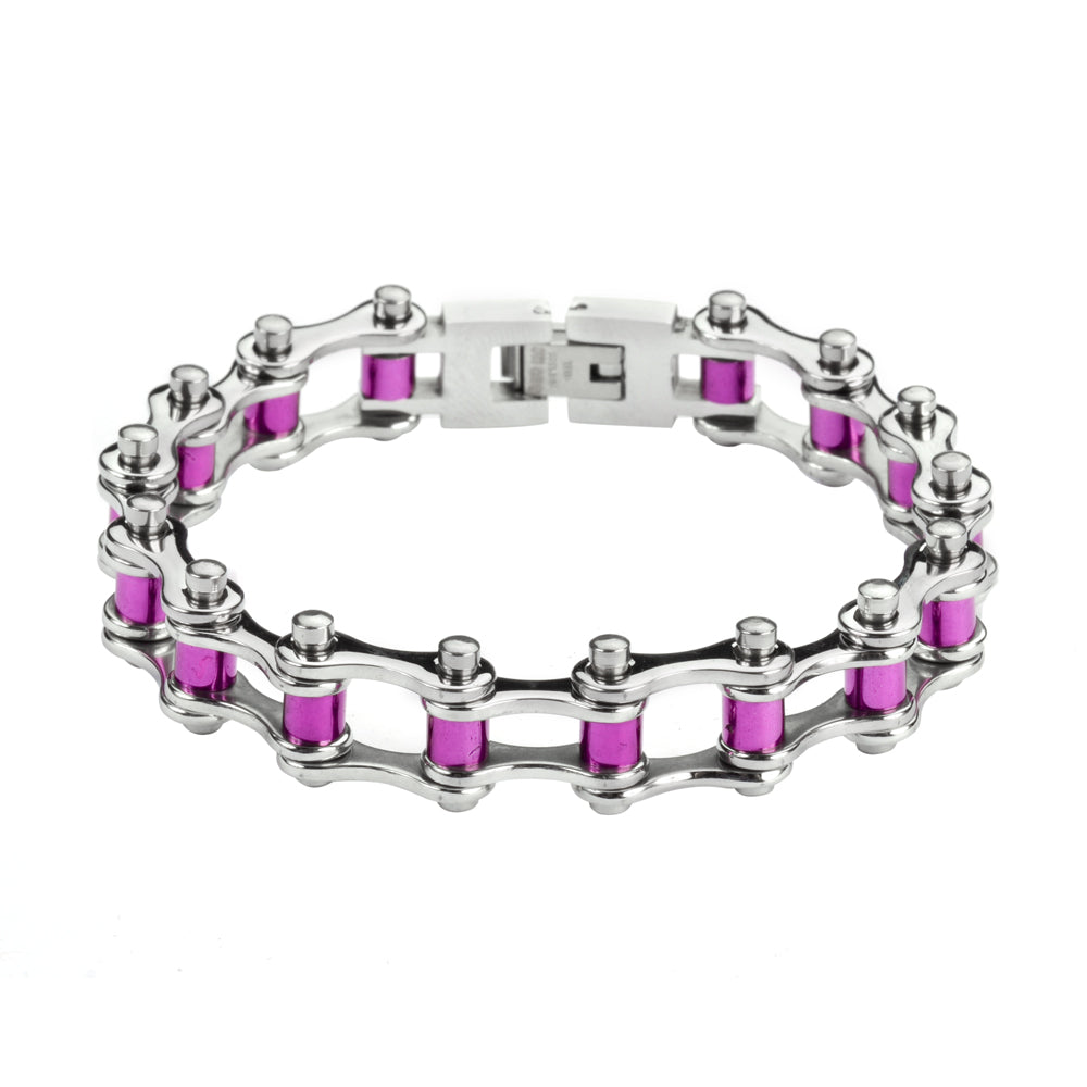 SK1296 Wide All Stainless Steel Purple Candy Rollers