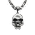 SK1428 Skull 2 1/4" Tall Byzantine Chain
