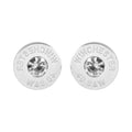 SK1446 Bullet Earrings Stainless Steel Imitation Diamonds