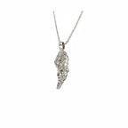 Women’s Angel Wing Crystal Necklace – Stainless Motorcycle Jewelry