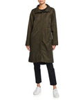 Eileen Fisher Women's MIDI Organic Cotton Cold Weather Coat Brown Size X-Small