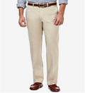 Haggar Men's Premium No Iron Flat Front Pants Brown Size 32X30