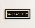 Framed Salt Lake City Utah Bus Scroll