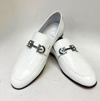C Collection Patent Leather Loafer - White