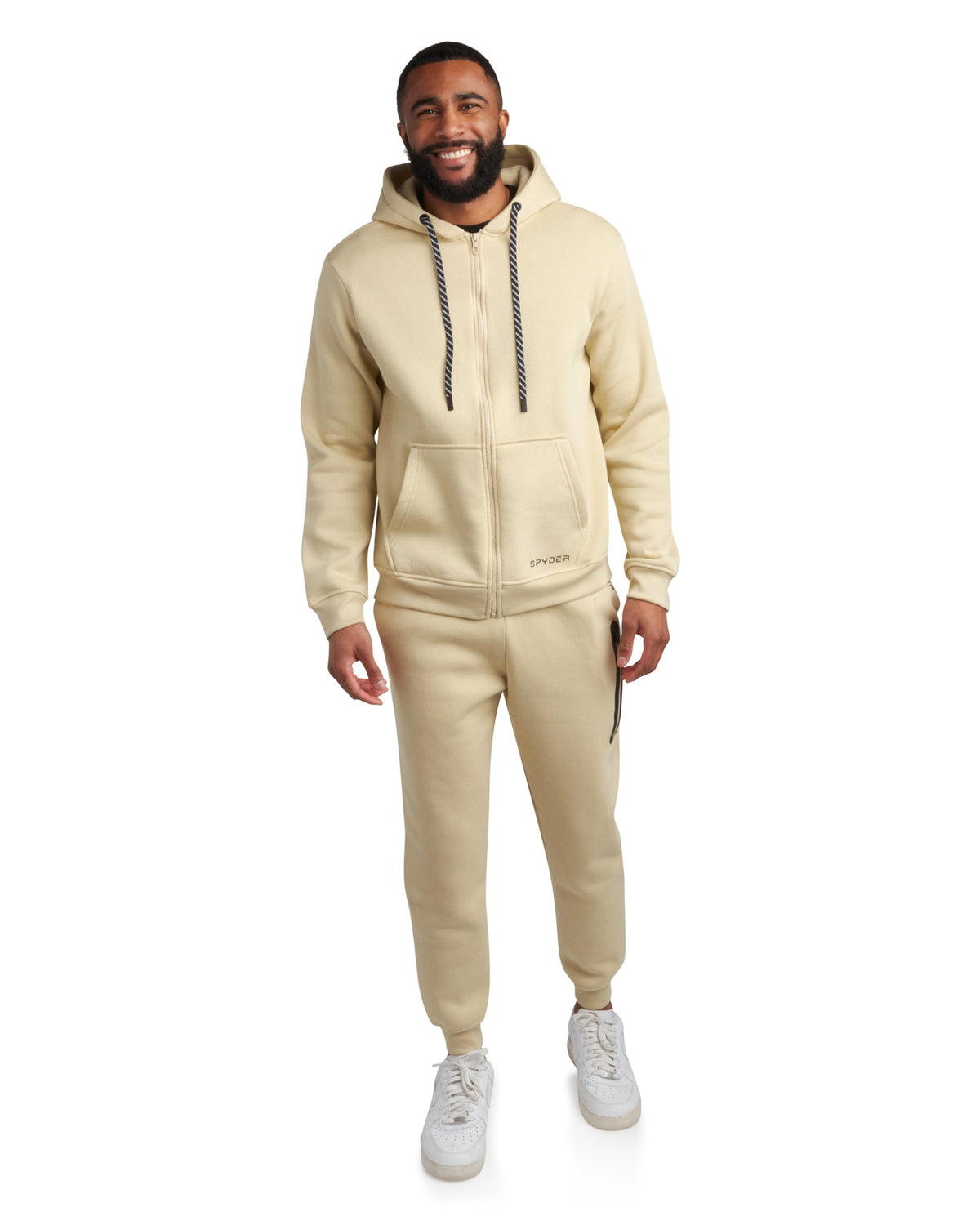 SPYDER Mens Fleece Full Zip Jogger Set