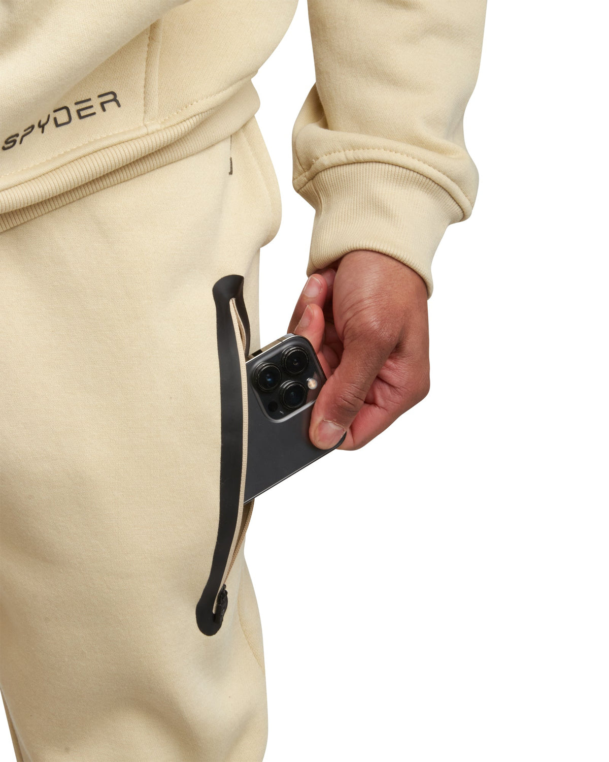 SPYDER Mens Fleece Full Zip Jogger Set