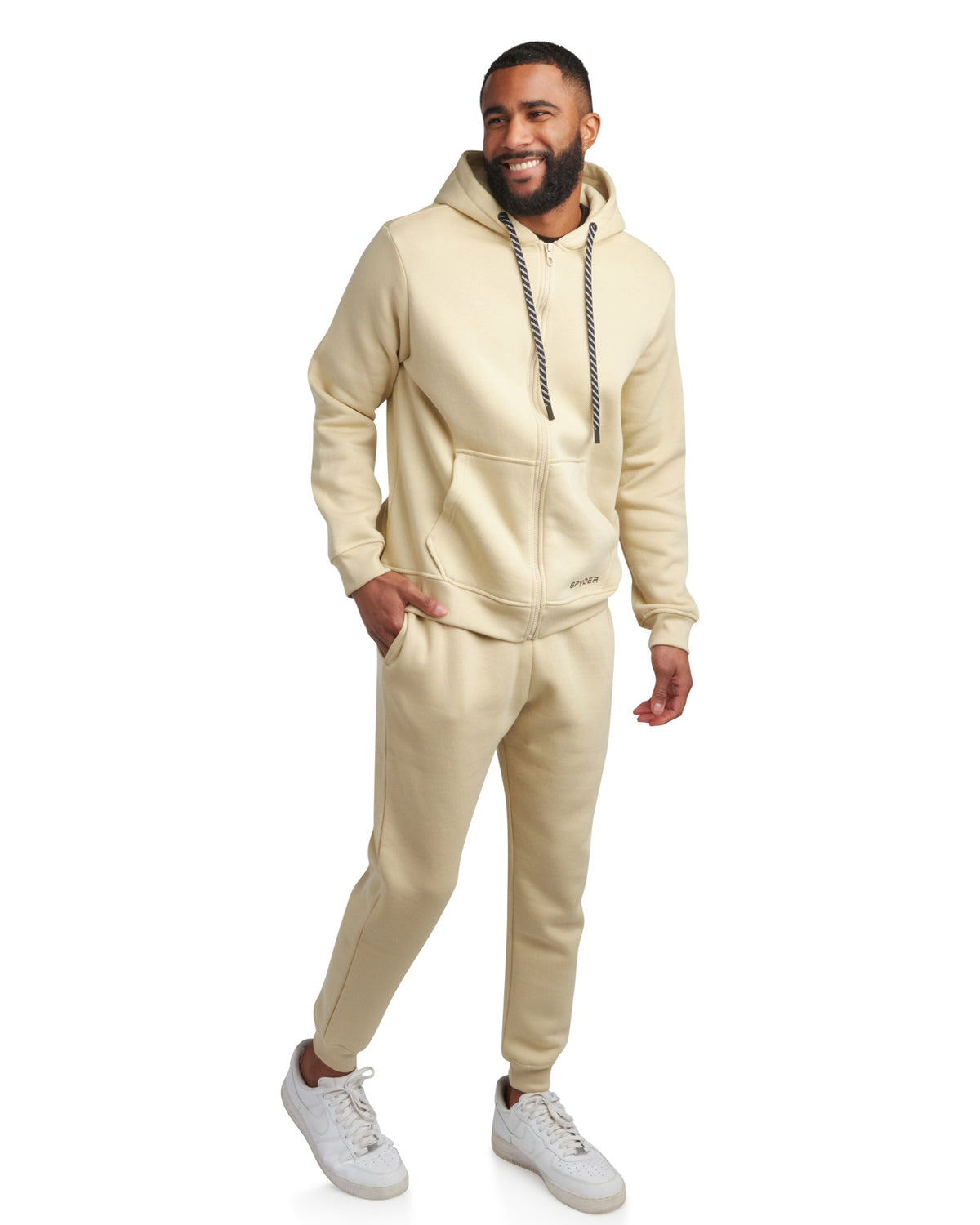SPYDER Mens Fleece Full Zip Jogger Set