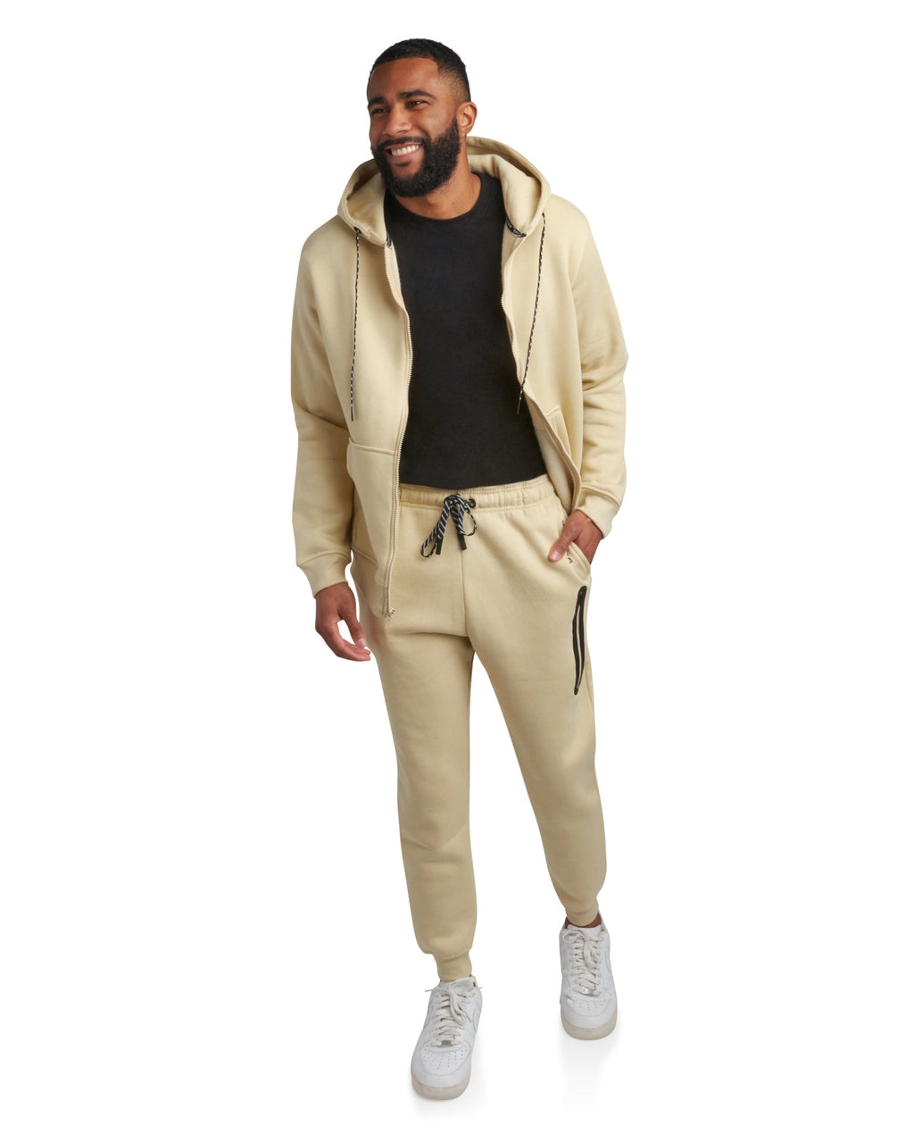 SPYDER Mens Fleece Full Zip Jogger Set