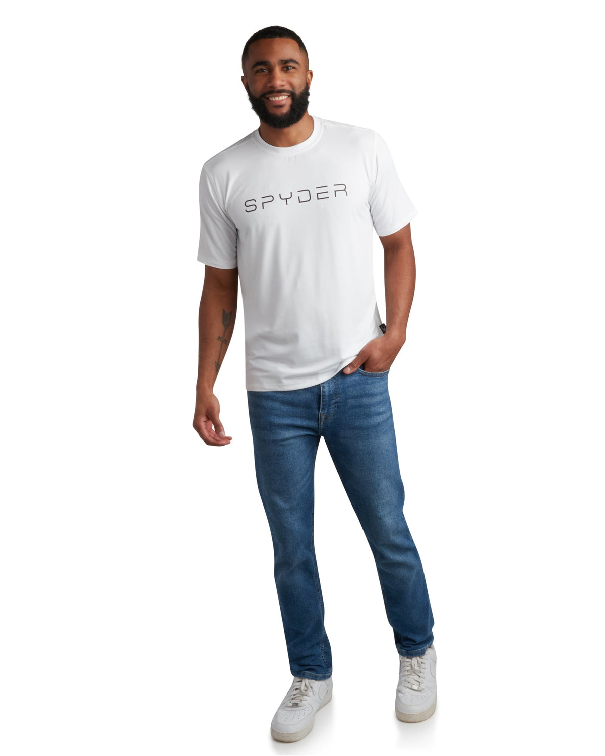 SPYDER Men's Short Sleeve Wordmark Tee