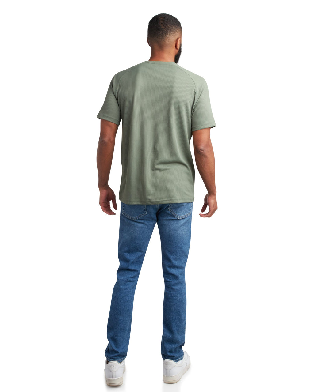 Men's Short Sleeve Henley - Spruce Green