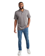 Men's Short Sleeve Tech Pique - Heather Grey