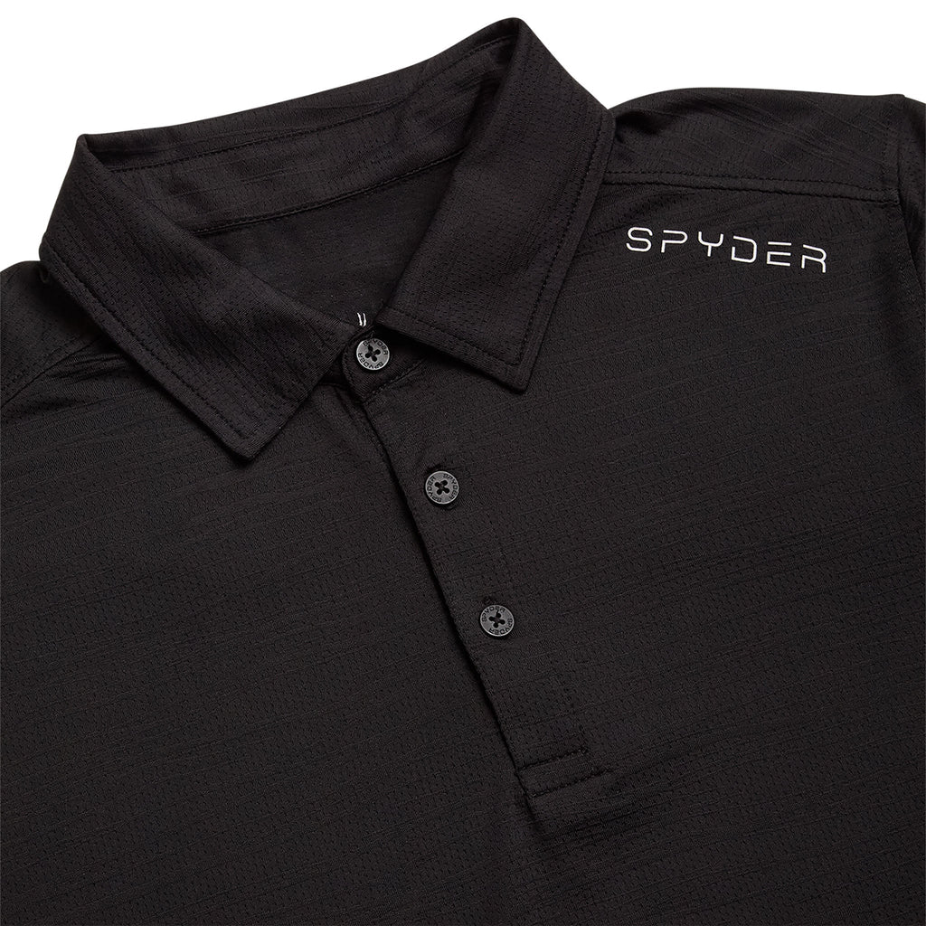 Men's Short Sleeve Jacquard - Black