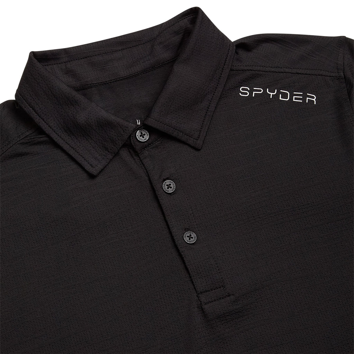 Men's Short Sleeve Jacquard - Black