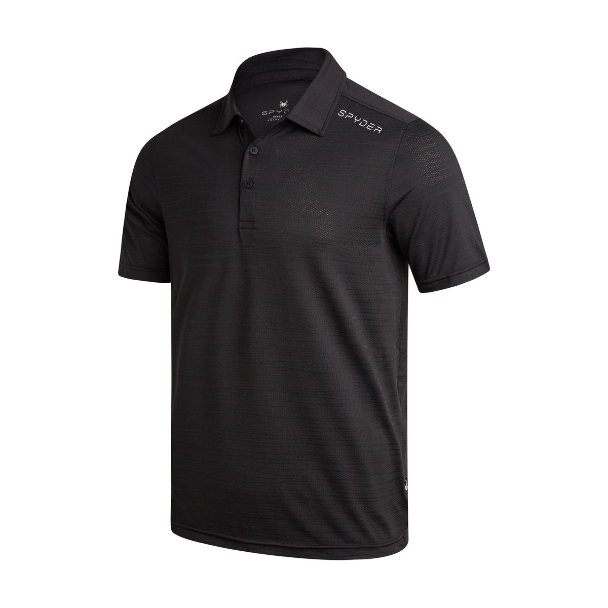 Men's Short Sleeve Jacquard - Black