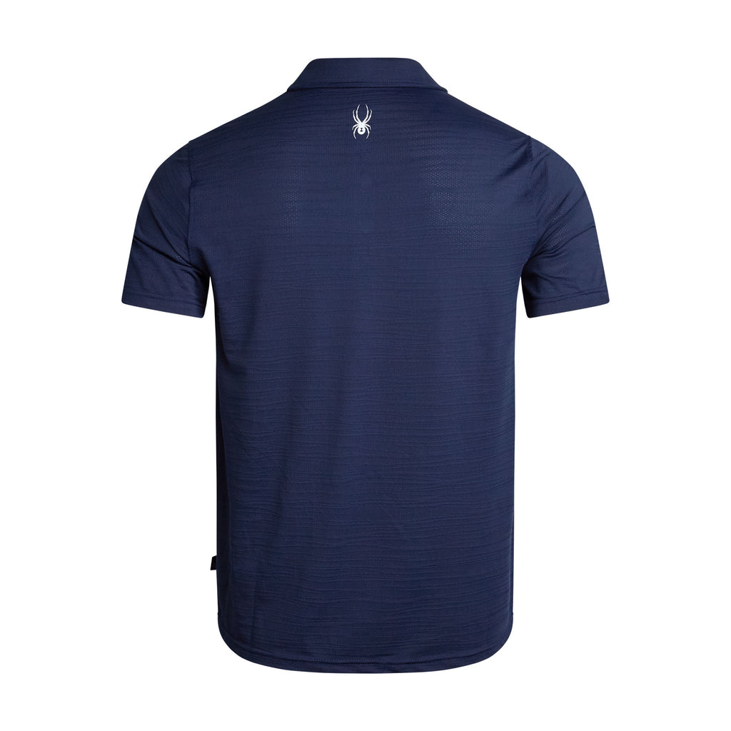 Men's Short Sleeve Jacquard - Navy