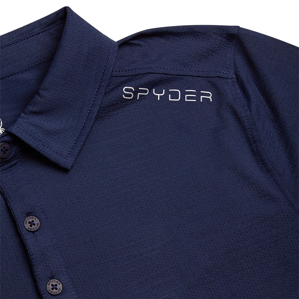 Men's Short Sleeve Jacquard - Navy