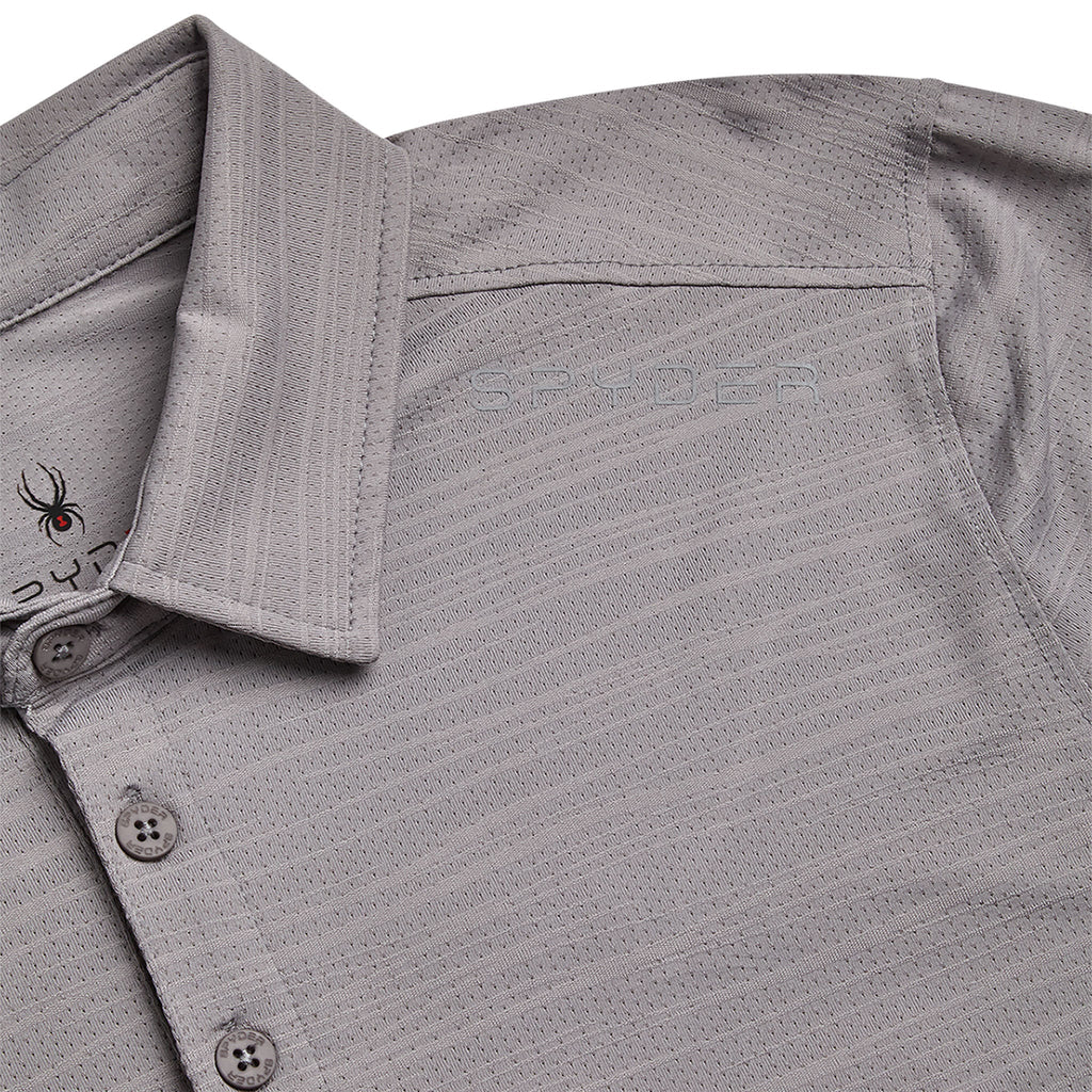 Men's Short Sleeve Jacquard - Pewter