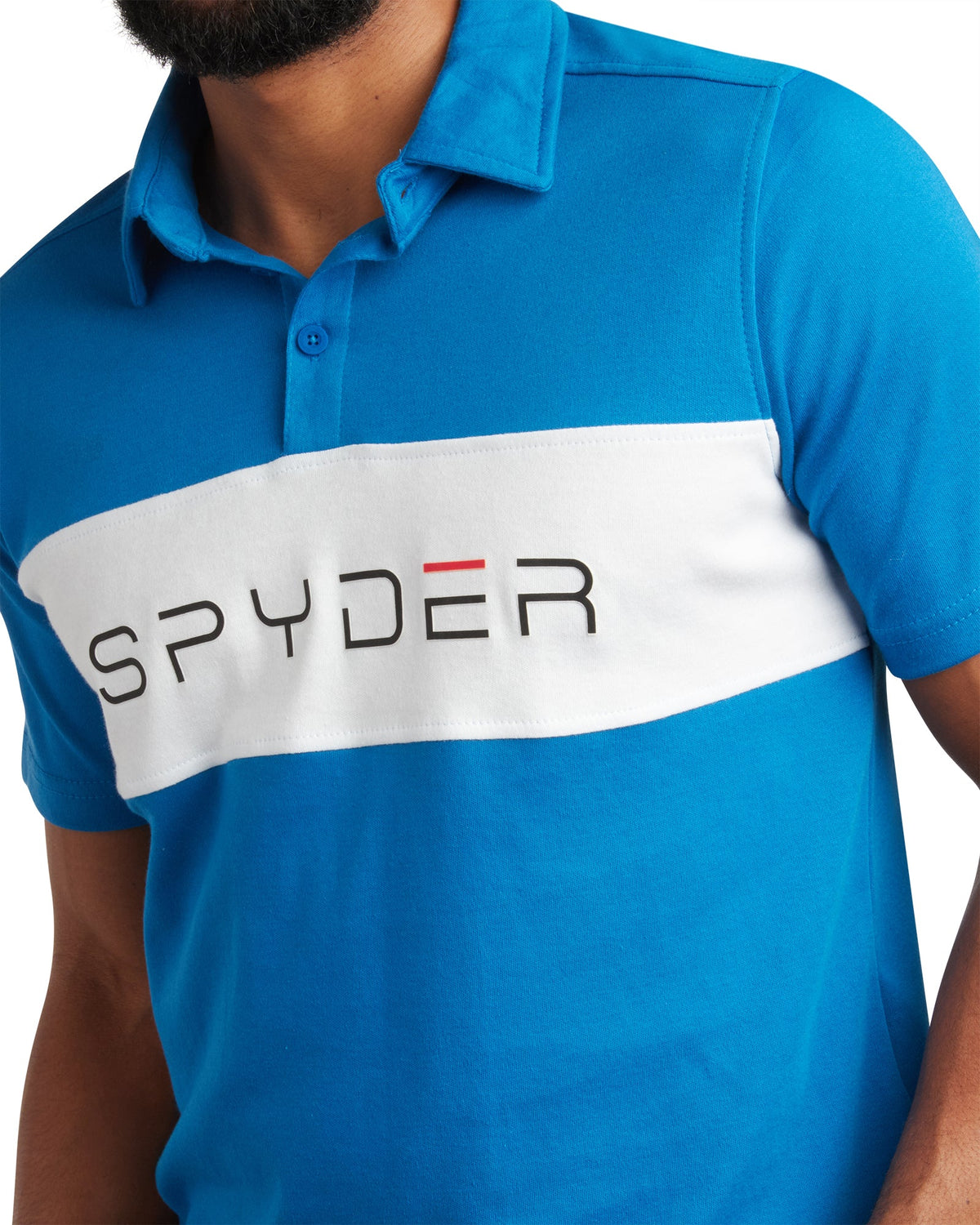 SPYDER Men's Short Sleeve Interlock Color Block