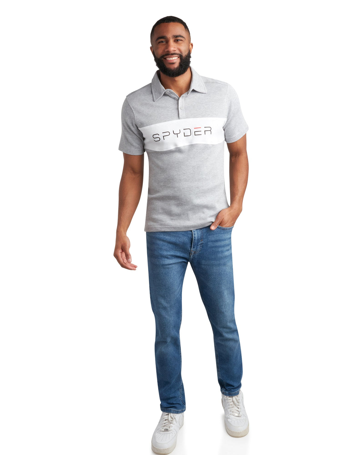 SPYDER Men's Short Sleeve Interlock Color Block