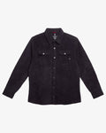 Men's Corduroy Long Sleeve Shirt - Black