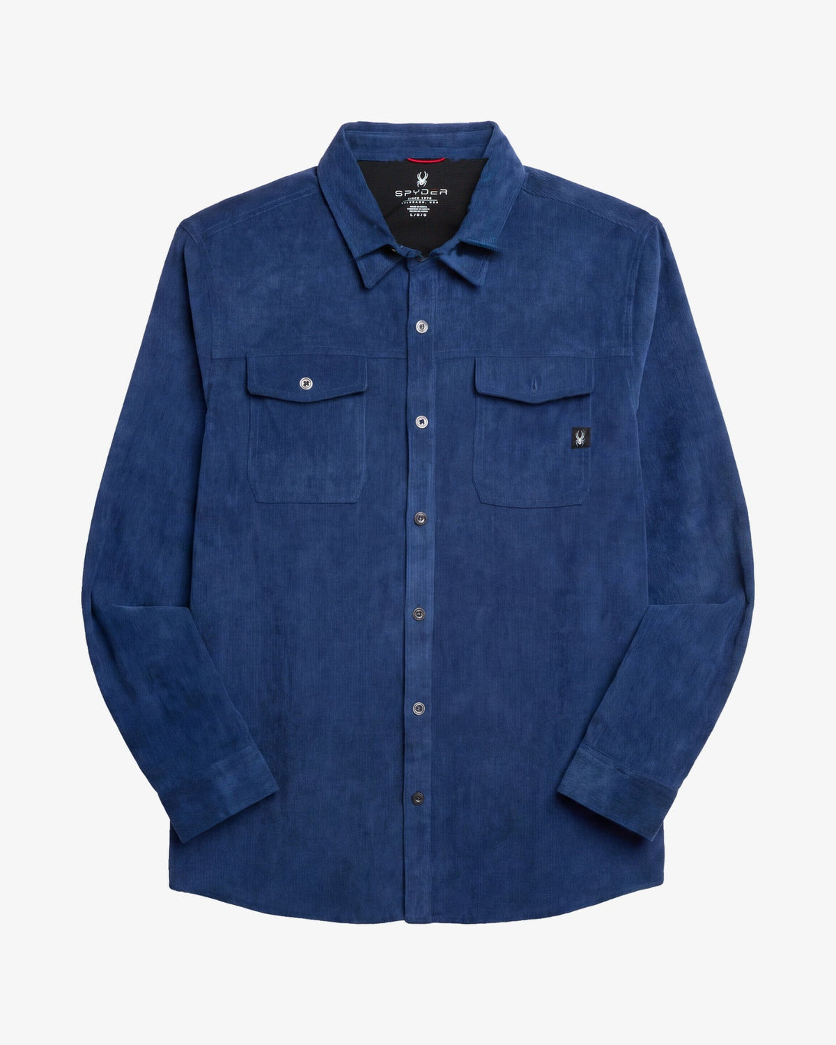 Men's Corduroy Long Sleeve Shirt - Estate Blue