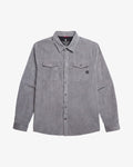 Men's Corduroy Long Sleeve Shirt - Grey