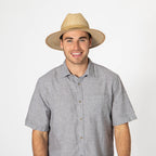 Men's Cattleman's Crease Fedora with Removable Band