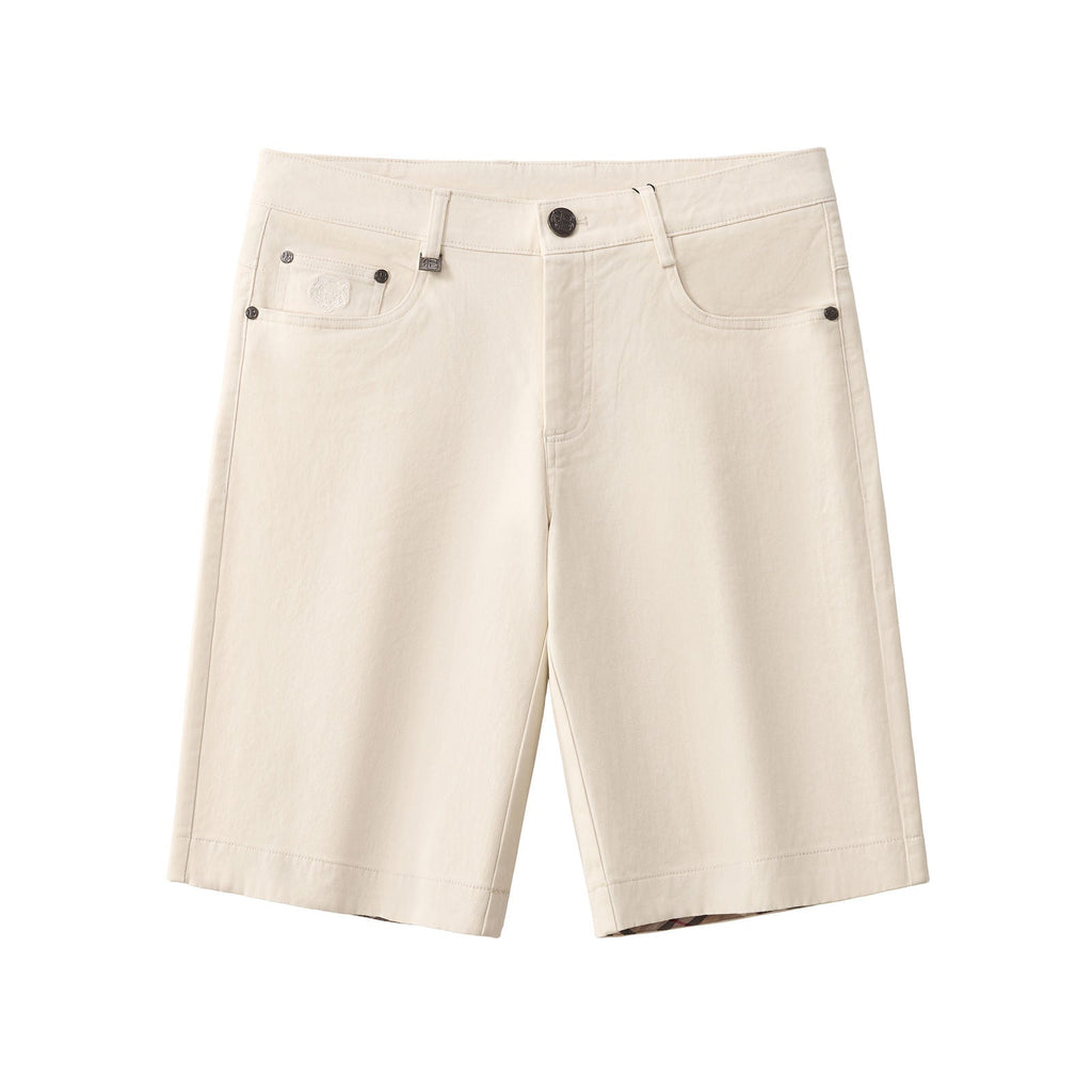 Barocco Apex Men's Stretch Shorts - Beige