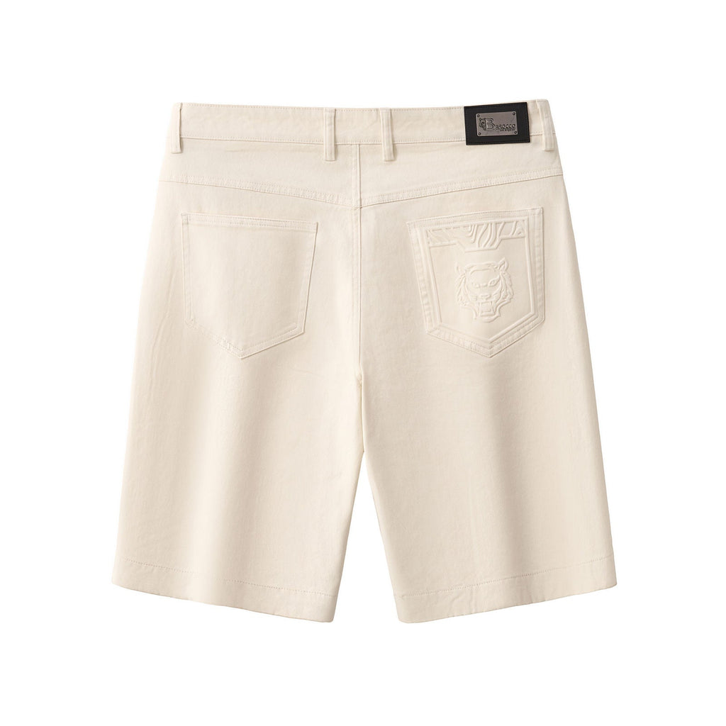 Barocco Apex Men's Stretch Shorts - Beige