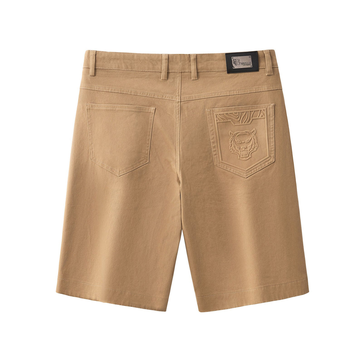 Barocco Apex Men's Stretch Shorts - Khaki