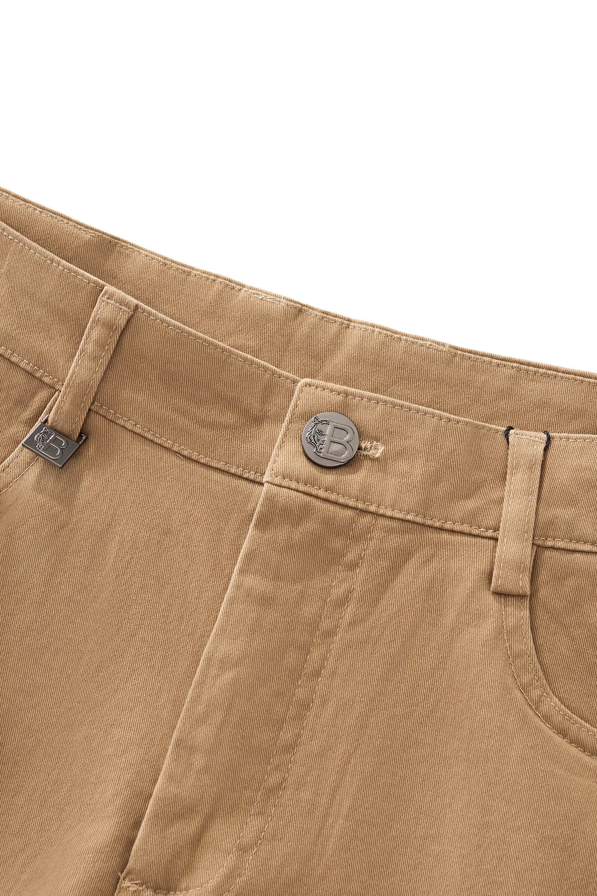 Barocco Apex Men's Stretch Shorts - Khaki