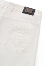 Barocco Apex Men's Stretch Shorts - White