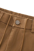 Barocco Apex Drawstring Men's Stretch Shorts - Khaki