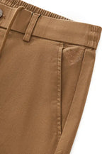 Barocco Apex Drawstring Men's Stretch Shorts - Khaki