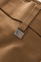Barocco Apex Drawstring Men's Stretch Shorts - Khaki