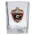 Georgia Bulldogs National Champions 2021 Shield Logo Square Shot