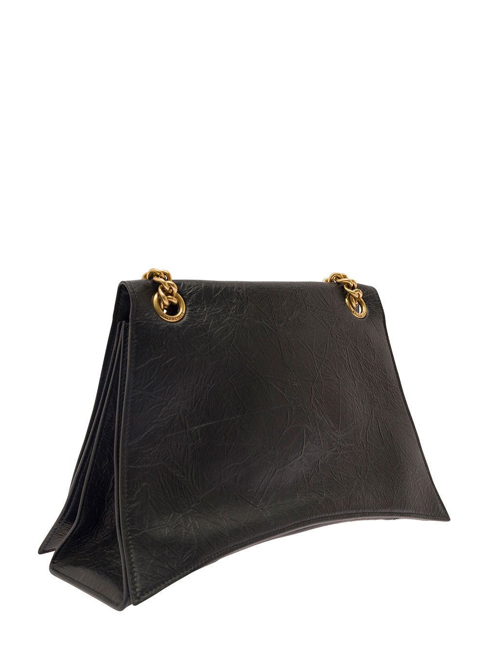 Balenciaga Black Shoulder Bag With B Logo Hardware