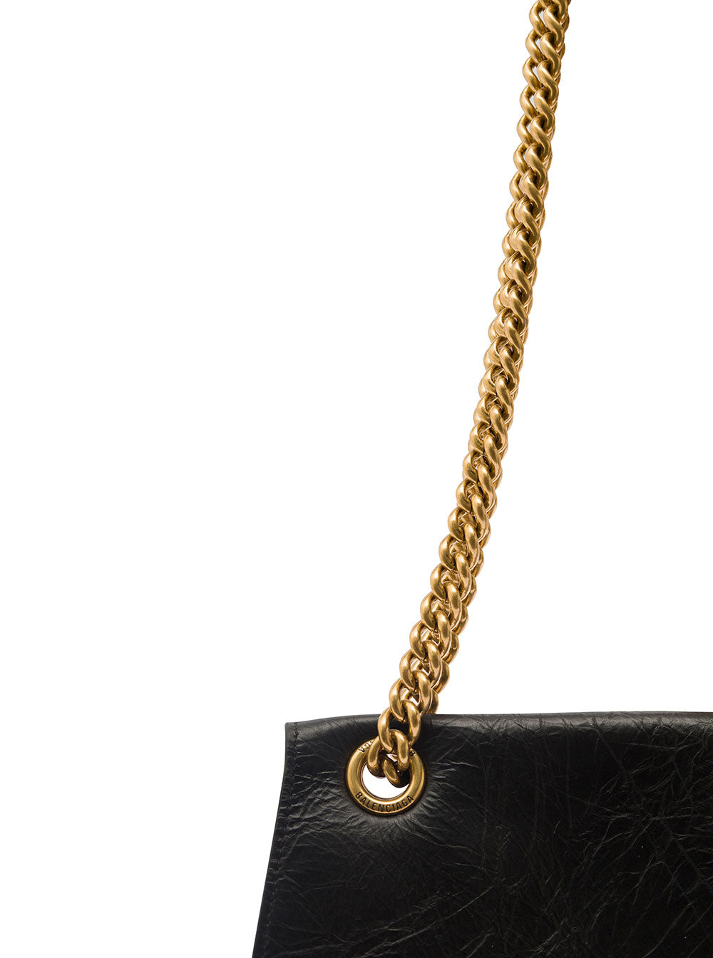 Balenciaga Black Shoulder Bag With B Logo Hardware
