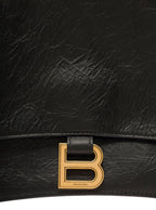 Balenciaga Black Shoulder Bag With B Logo Hardware