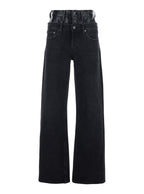 Jeans Elson Double Waist Black Denim