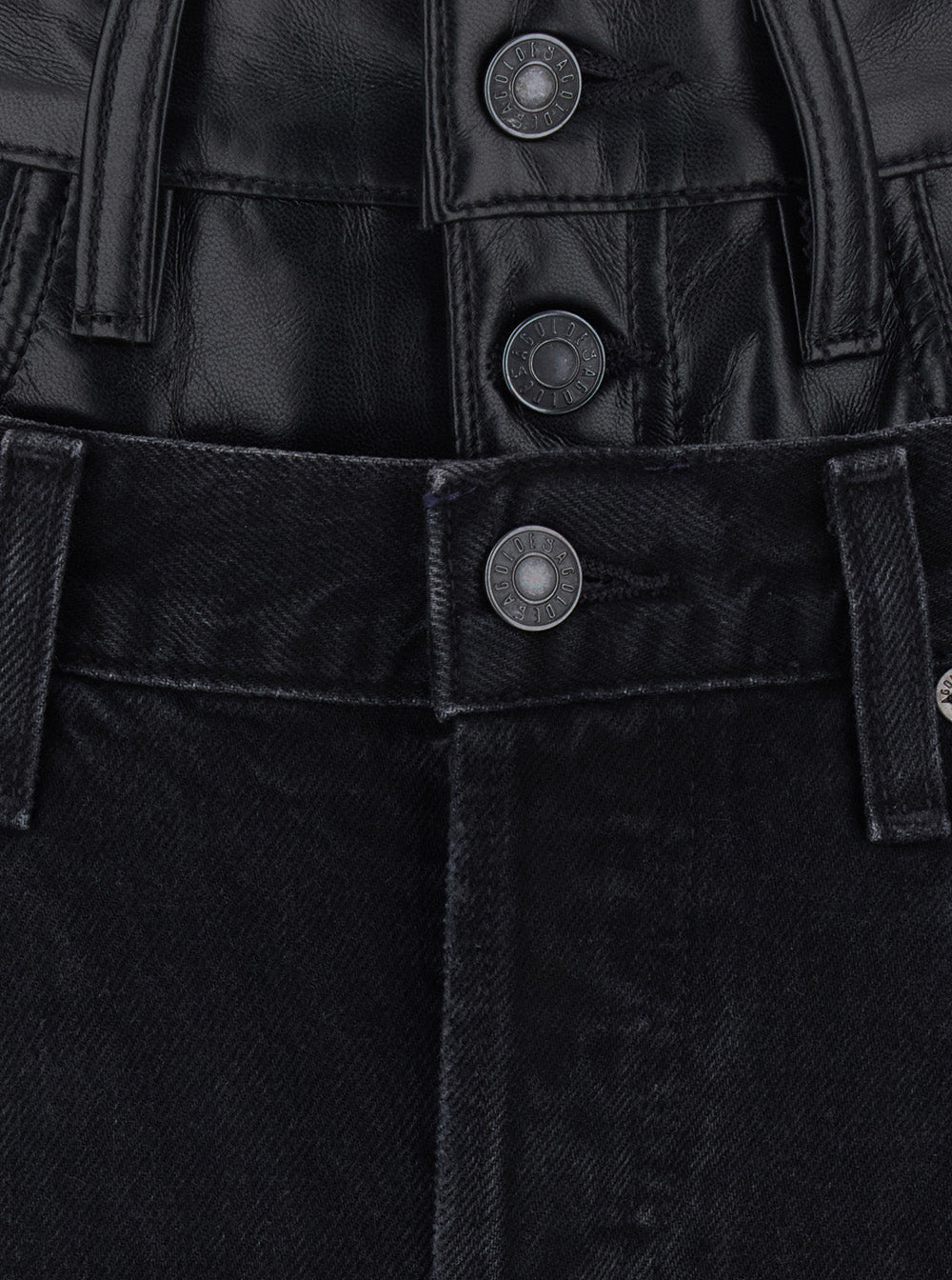 Jeans Elson Double Waist Black Denim